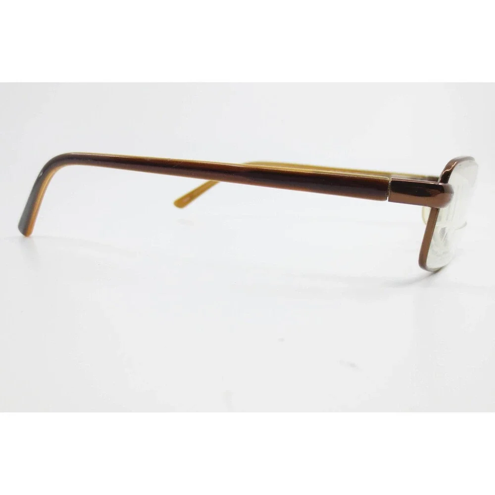 Genesis Altair 2040 Chestnut Brown Rectangular Eyeglass Frames 52-18-140